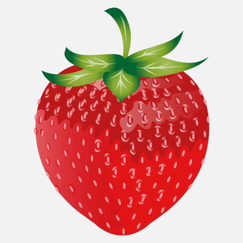 fraise rouge vif