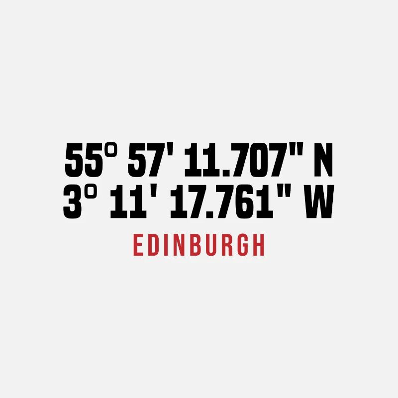 Edinburgh Coordinates Typo