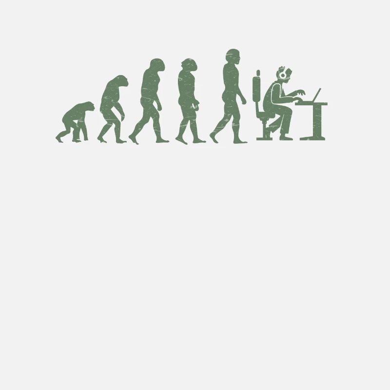 Évolution du Gamer Zocker Nerd Geek Progamer