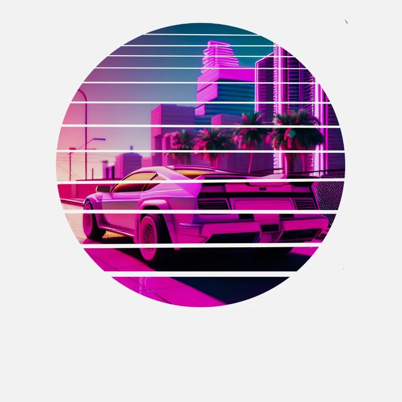 Retro Wave Sport 80s Vaporwave Sunset
