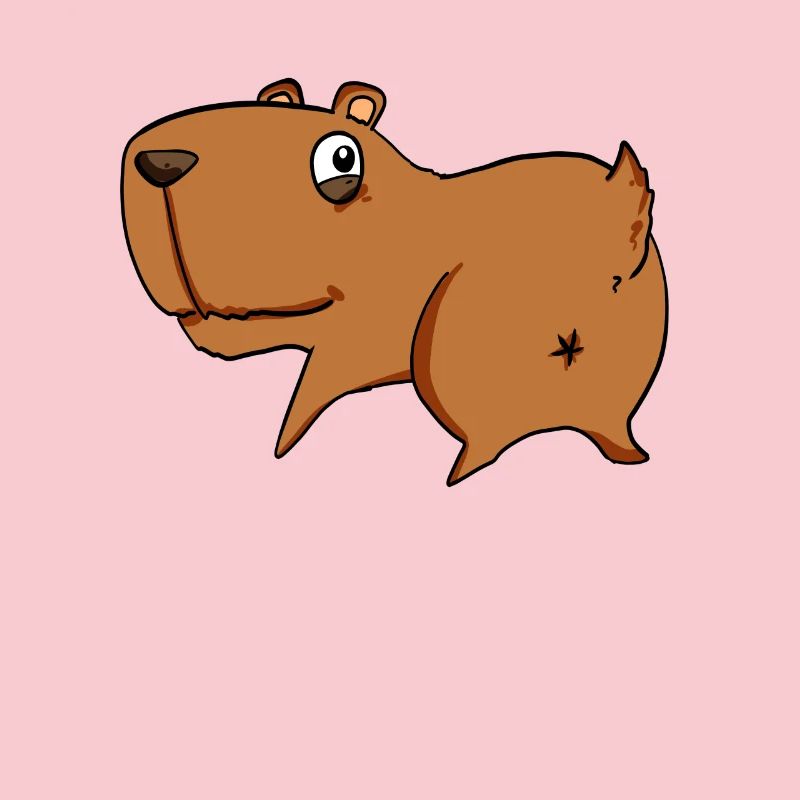 Capybara von hinten - Capybara Hintern