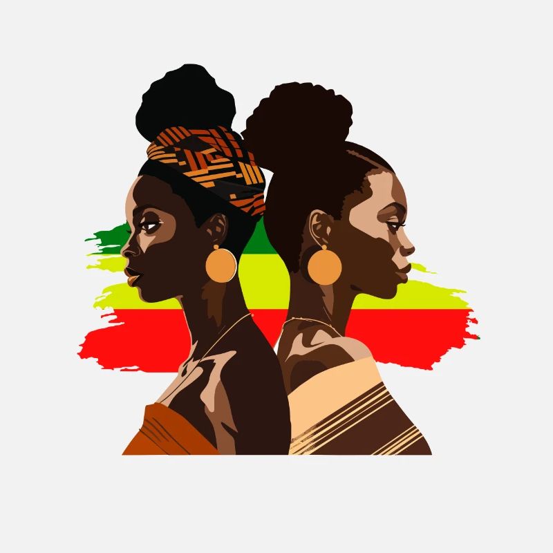 Beautés africaines Vitiligo Juneteenth