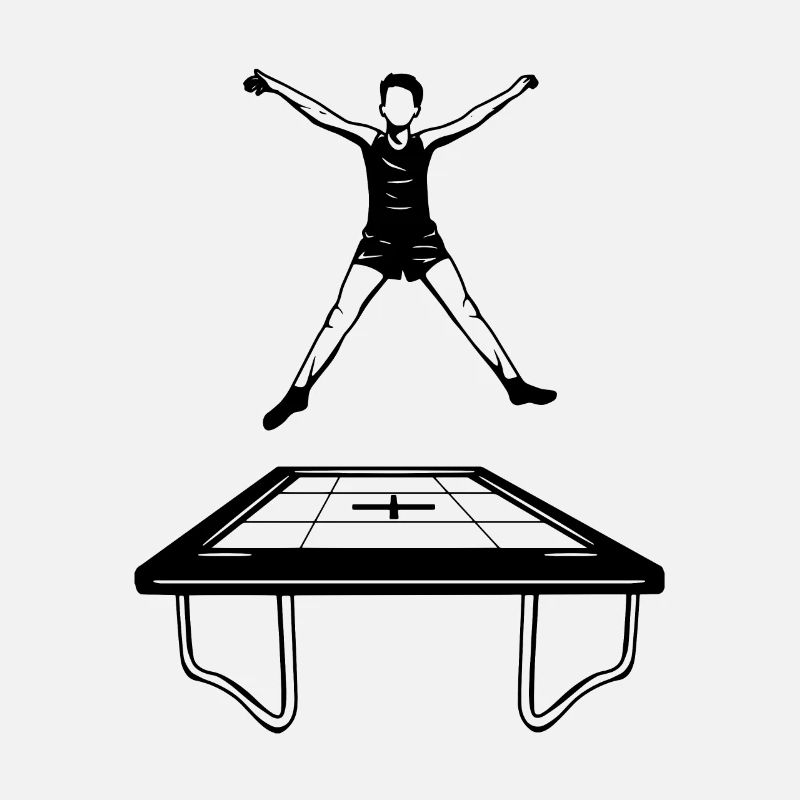 Trampolin Junge