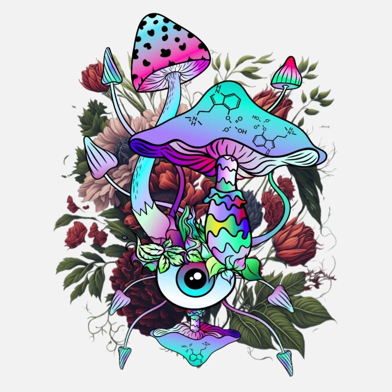 Magic Mushroom Psychedelic Mushroom Eyes Art