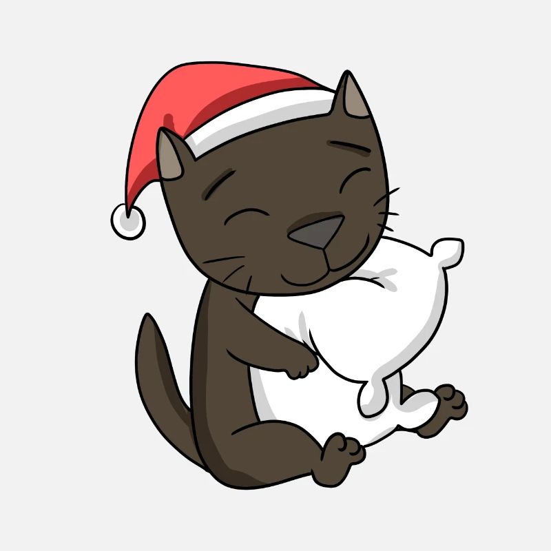 Chat Mignon Havane Chat Fatigué Noël