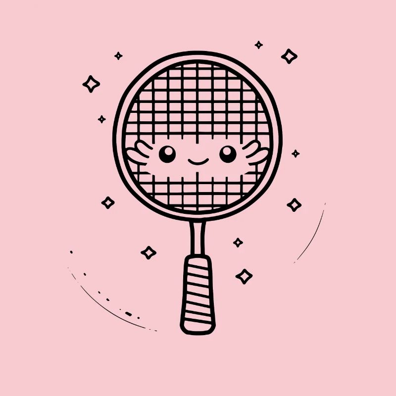 Badminton Racket Comic