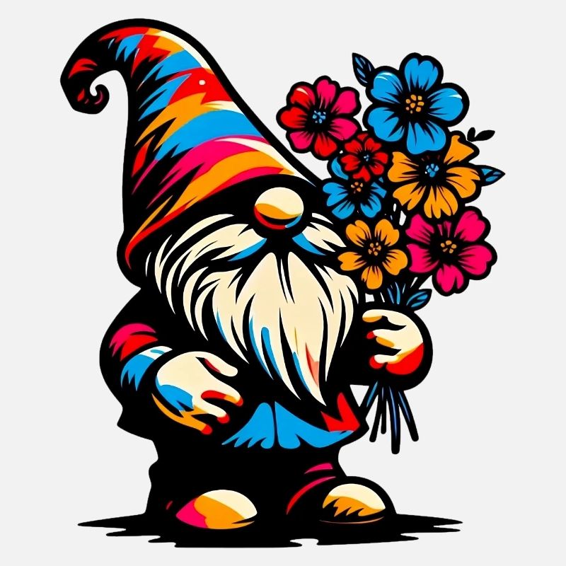 Gnome à fleurs