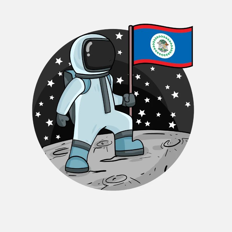 Astronaut Flag Belize