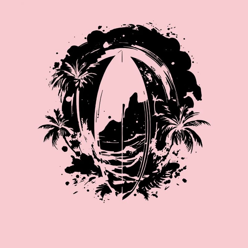 Surfboard Drawing