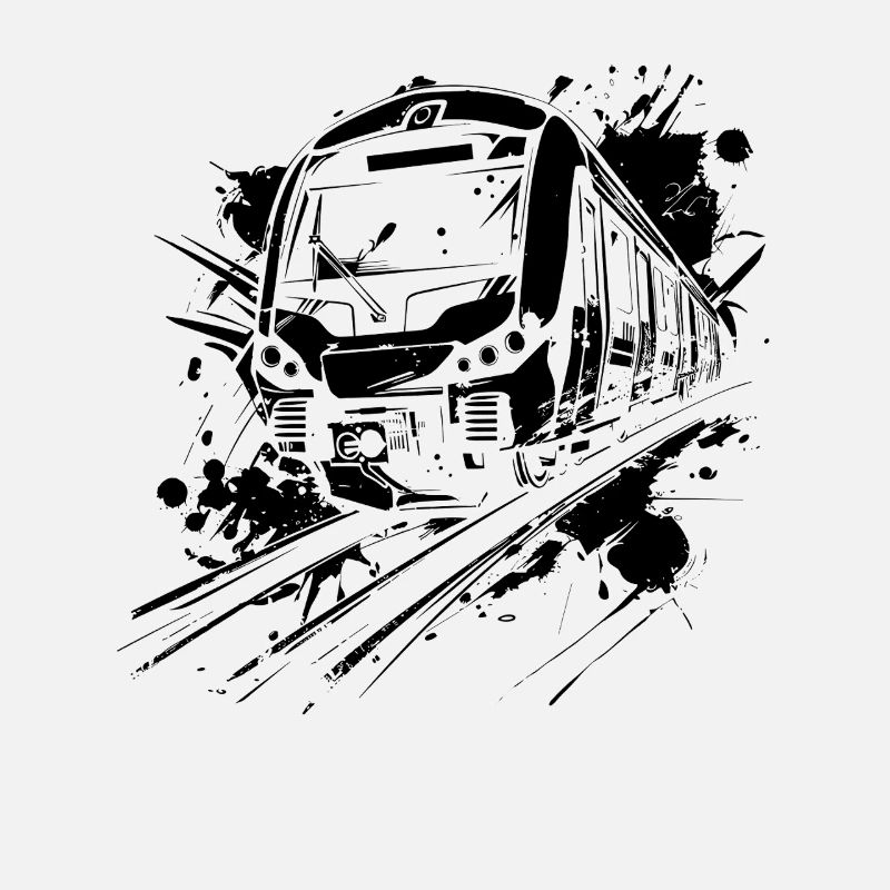 Eisenbahn Farbklecks
