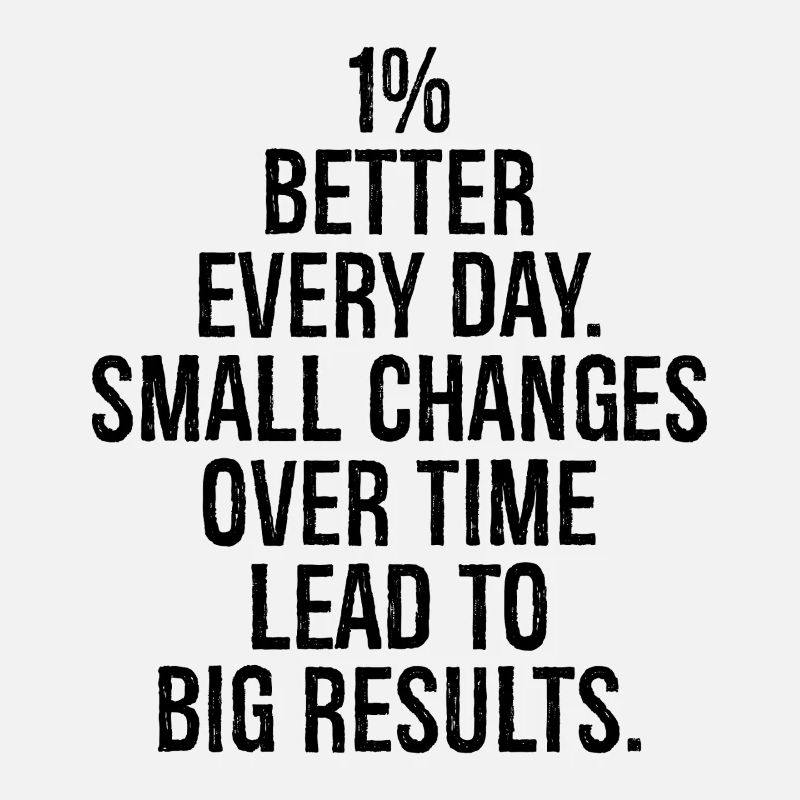 1 percent better every day small changes over time