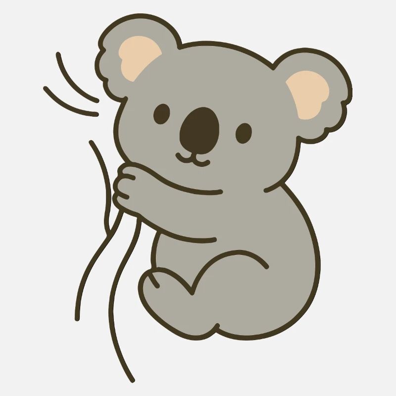 Cuddly koala