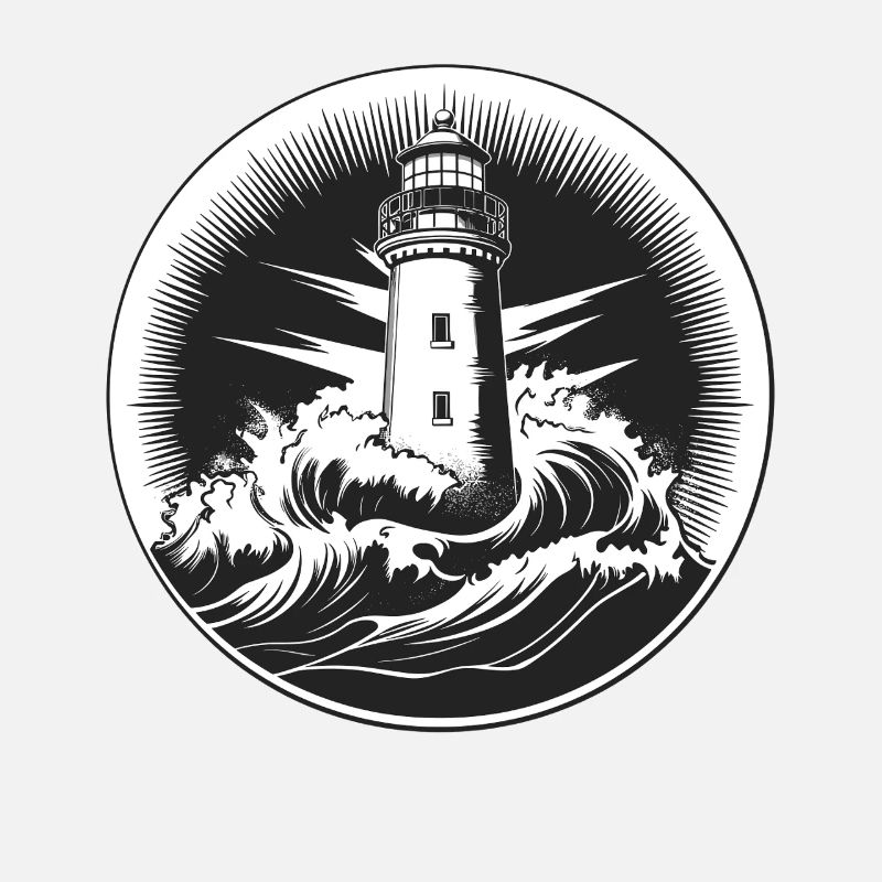 Lighthouse in the storm