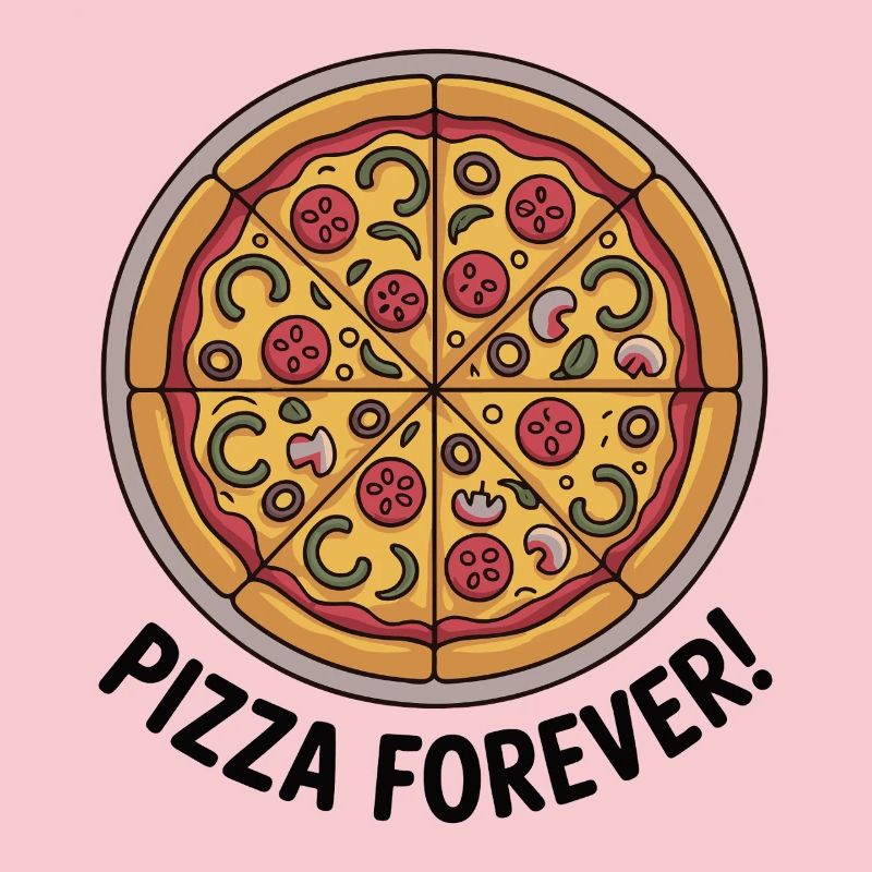 Retro Pepperoni Pizza Slice Pattern