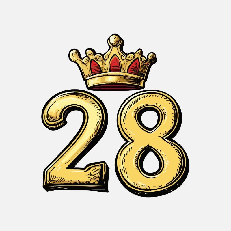 28 Zahl Krone