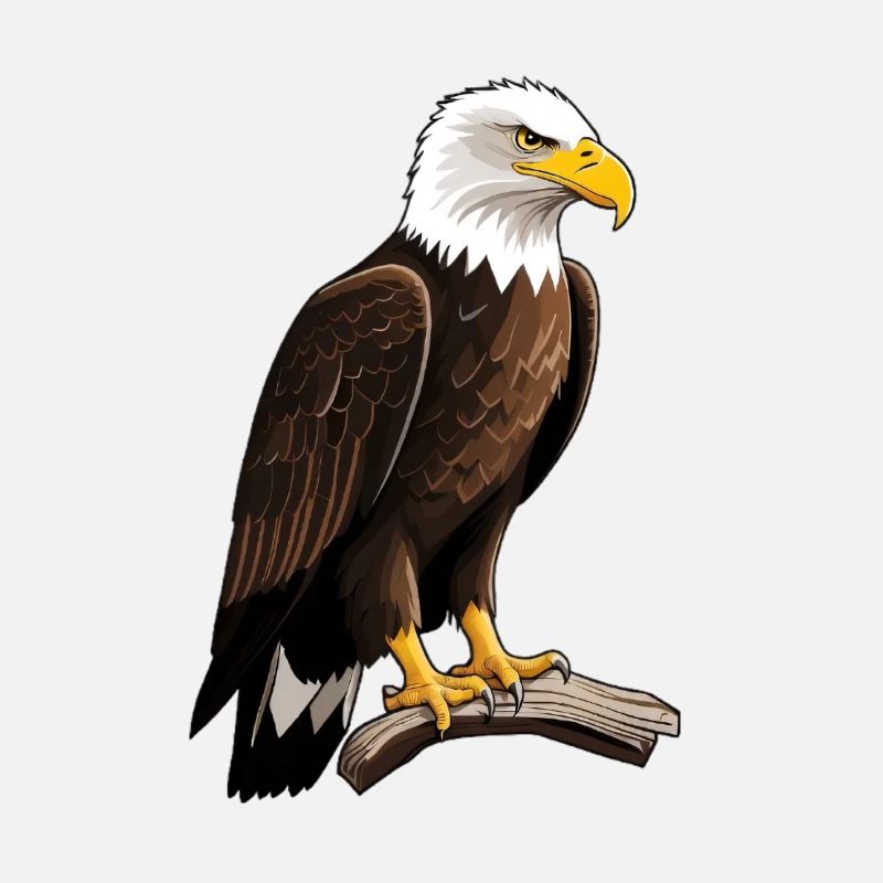 Imperial eagle on branch