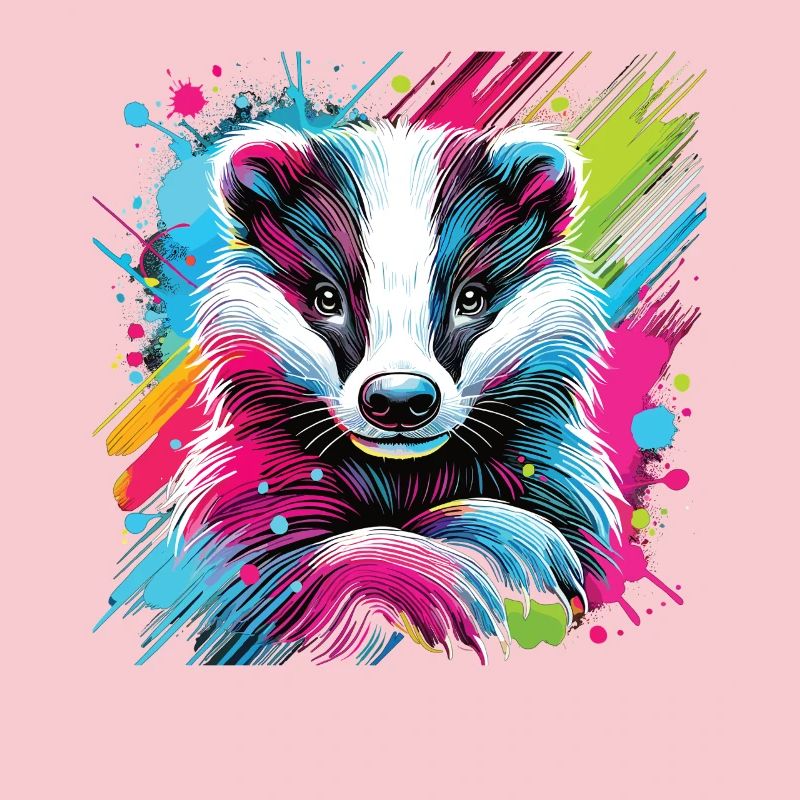 Neon Badger Splash Art