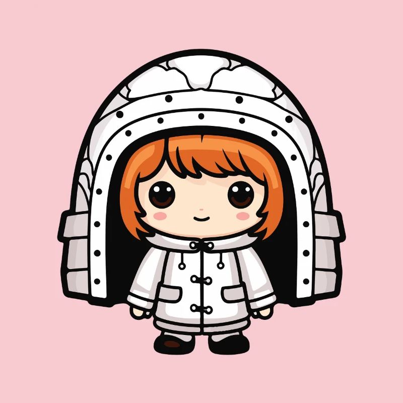 Winter Eskimo Iglu Comic