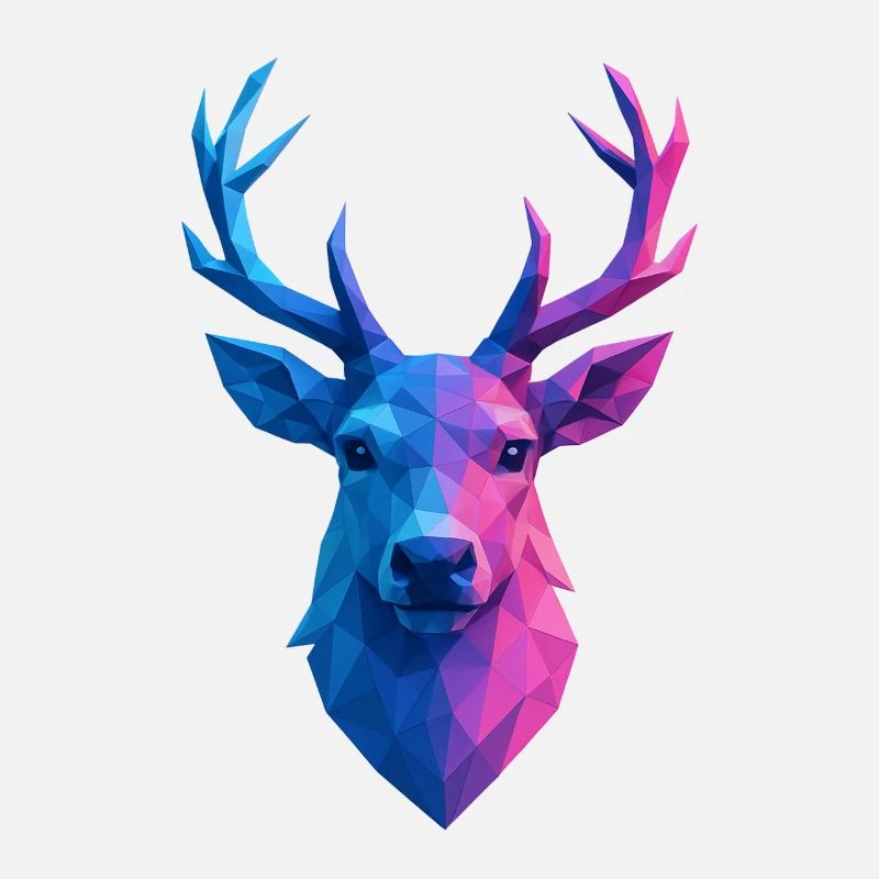 Renne de Noël Low Poly