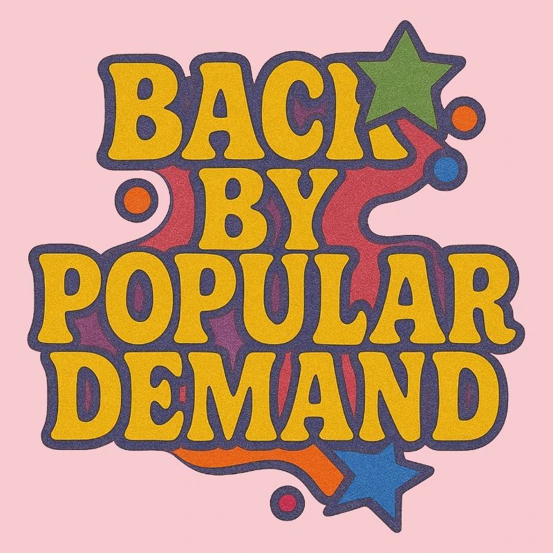 De retour par Popular Demand Retro Script
