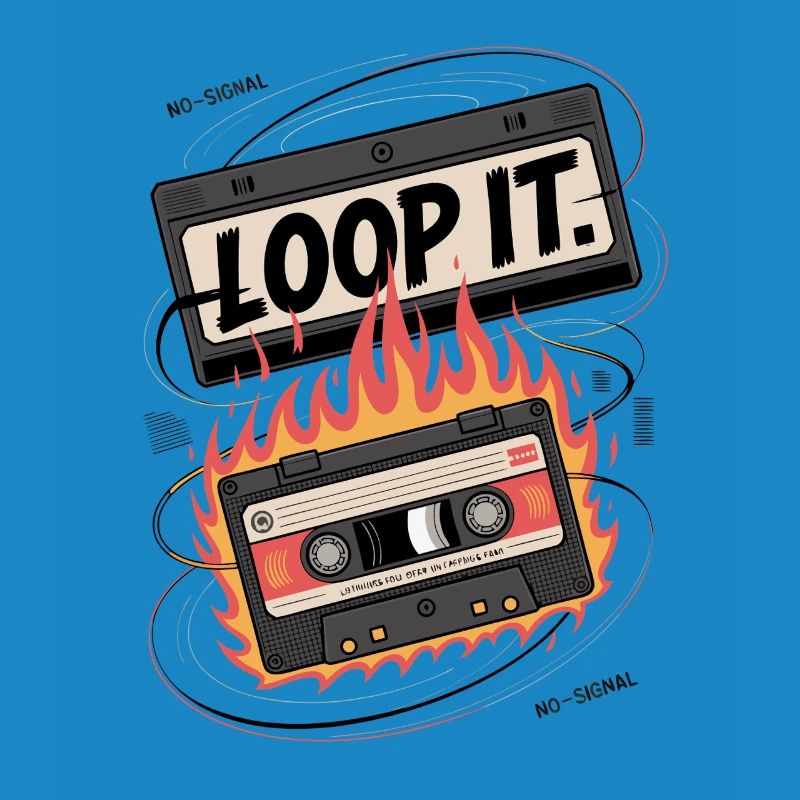 Loop It Flames Cassette
