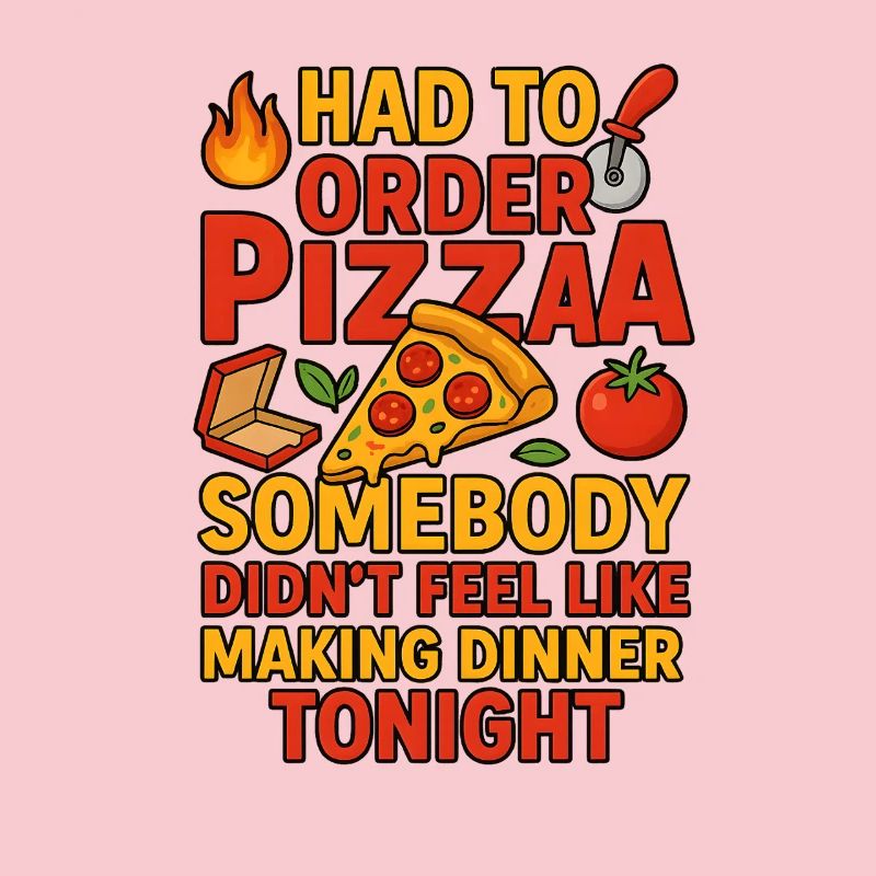 Proclamation de la soirée pizza, nourriture drôle de relation