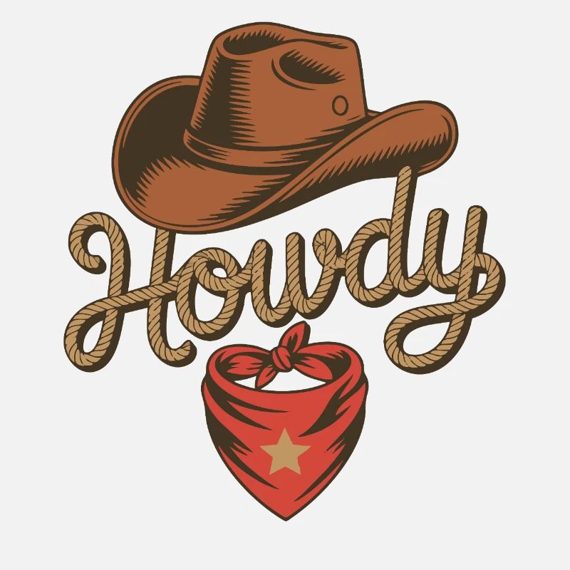 Howdy Cowboy - Conception de corde western