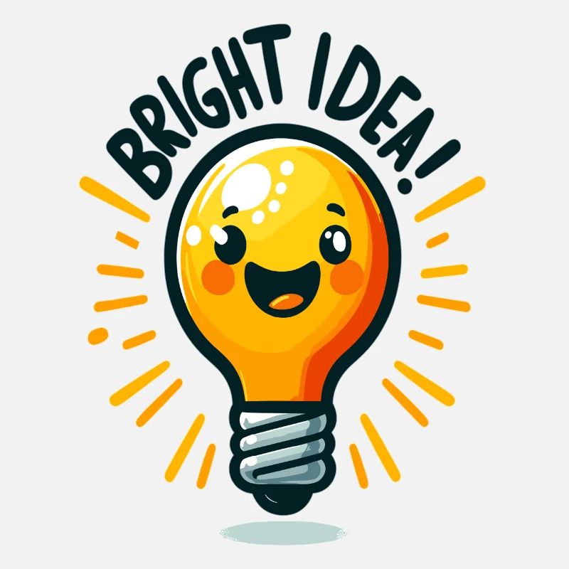 Cheerful Light Bulb Idea