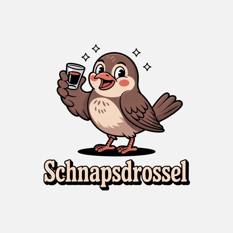 Schnapps Thrush Drôle de diction sur la boisson