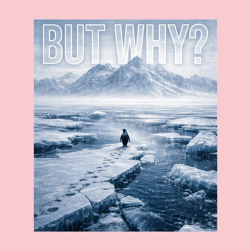 But Why Penguin Meme Existential Sad Humor Mood