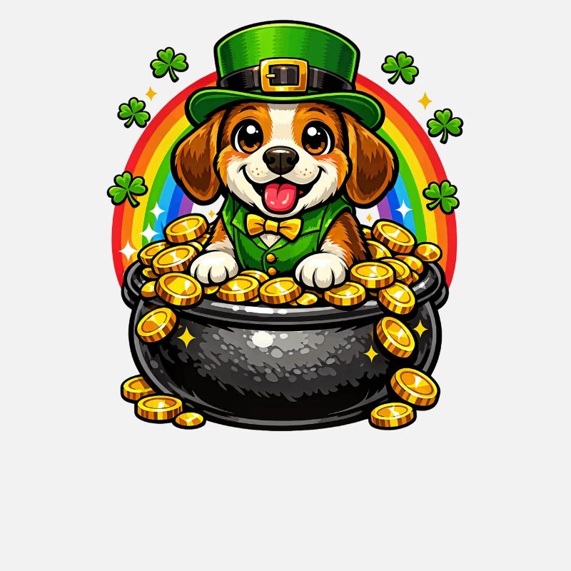 Beagle Leprechaun Jour de la Saint-Patrick