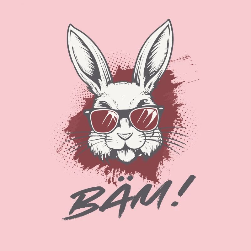 Cool Bunny BÄM Statement Statement Drôle