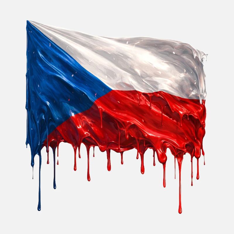 Drapeau tchèque couleur
