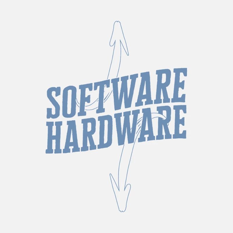 Lustiger IT Spruch Software Hardware Wortspiel