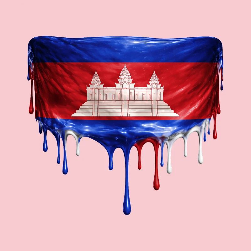 Angkor Wat Drop Flag