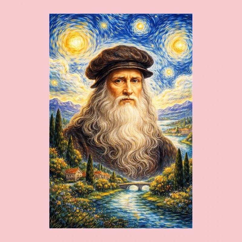 Leonardo da Vinci Starry Night