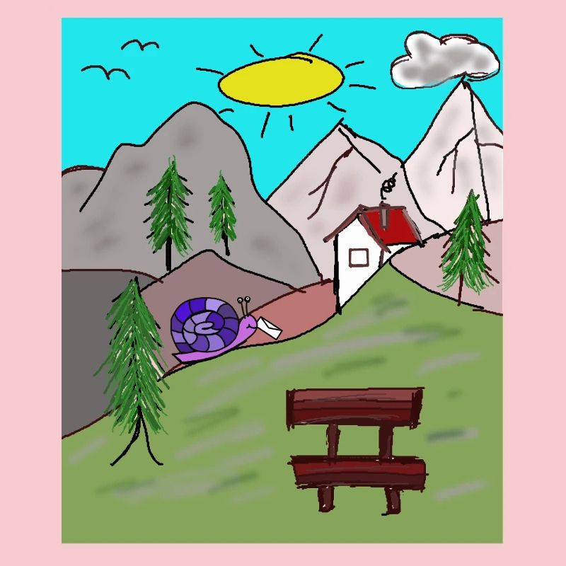 Alps Snails Post Letter Mountains Alm Postman