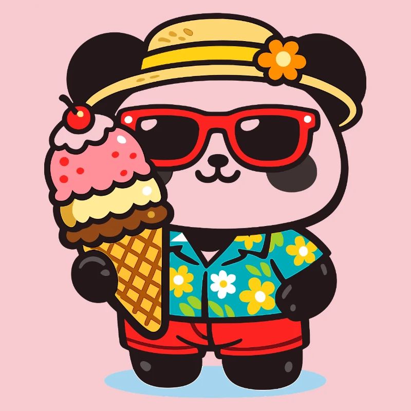 Panda Surf avec Glace
