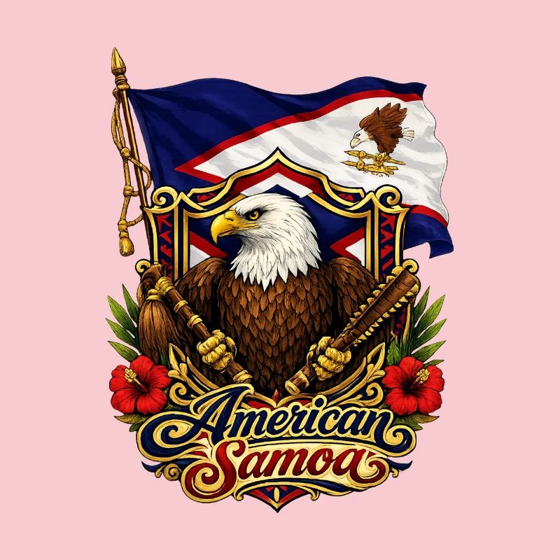 Drapeau de l’aigle des Samoa américaines