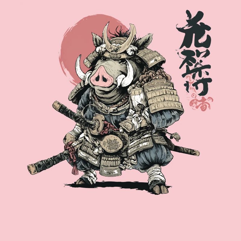 Boar Samurai Warrior in Armor