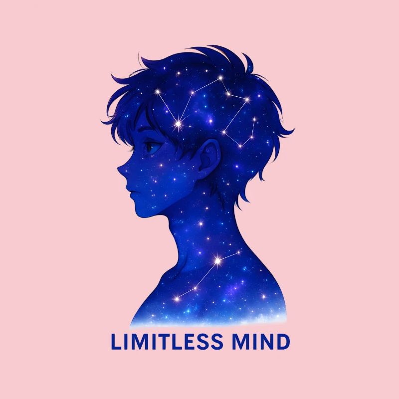 Limitless Mind Galaxy Silhouette