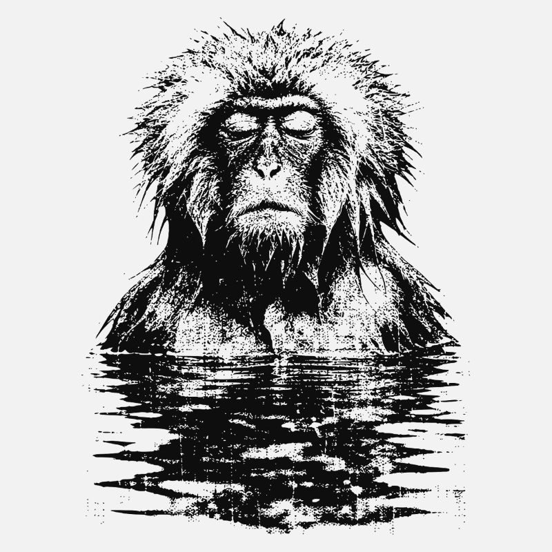 Onsen Macaque Monkey