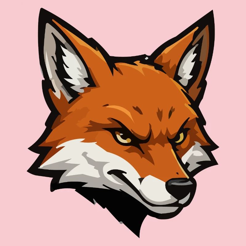 Fox head vector illustration
