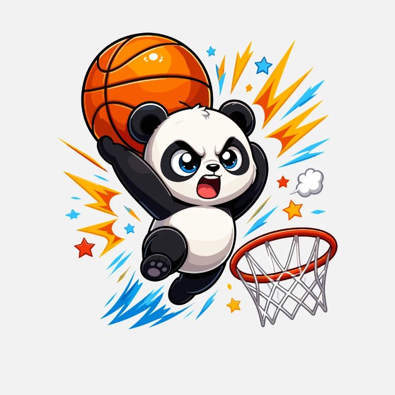 Powerful Panda Slam Dunk