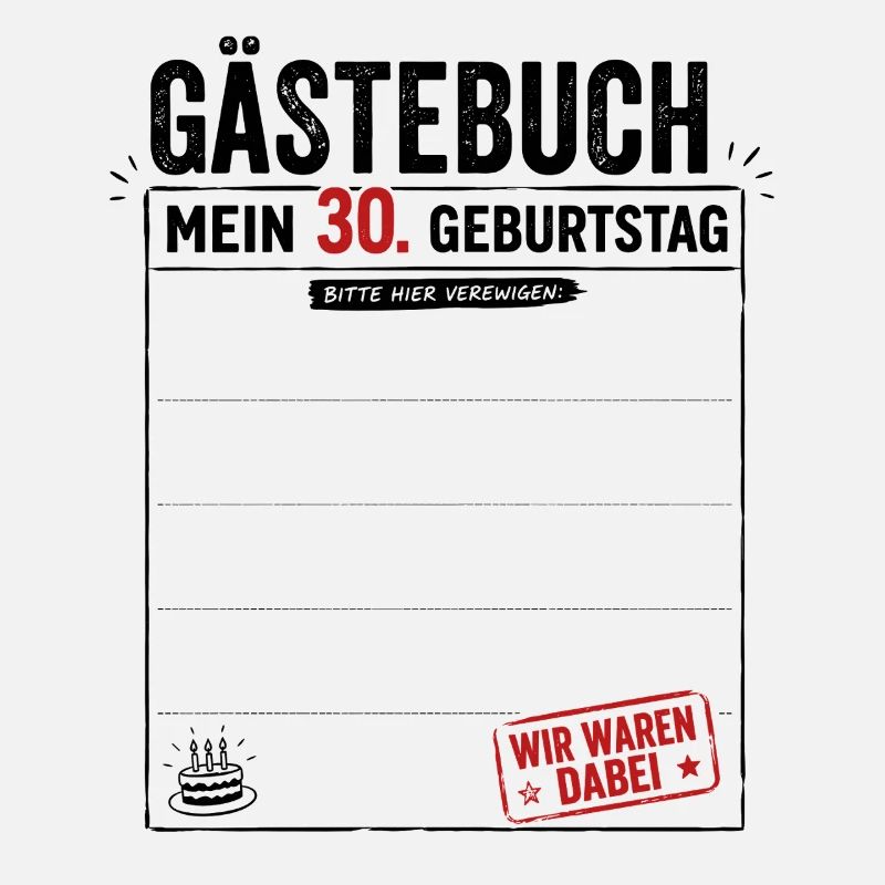 Gäste 30 Wir Waren Dabei