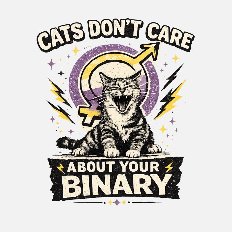Cats Don't Care About Your Binary Katze LGBTQ