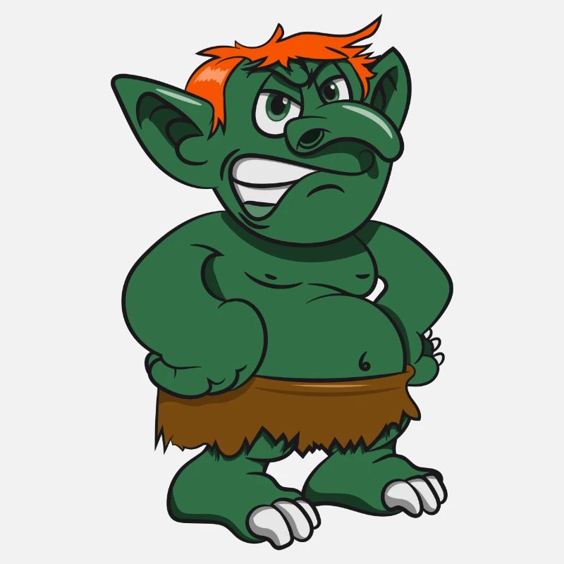 Troll Dangerous Cartoon Wooing Grimly Maerchen