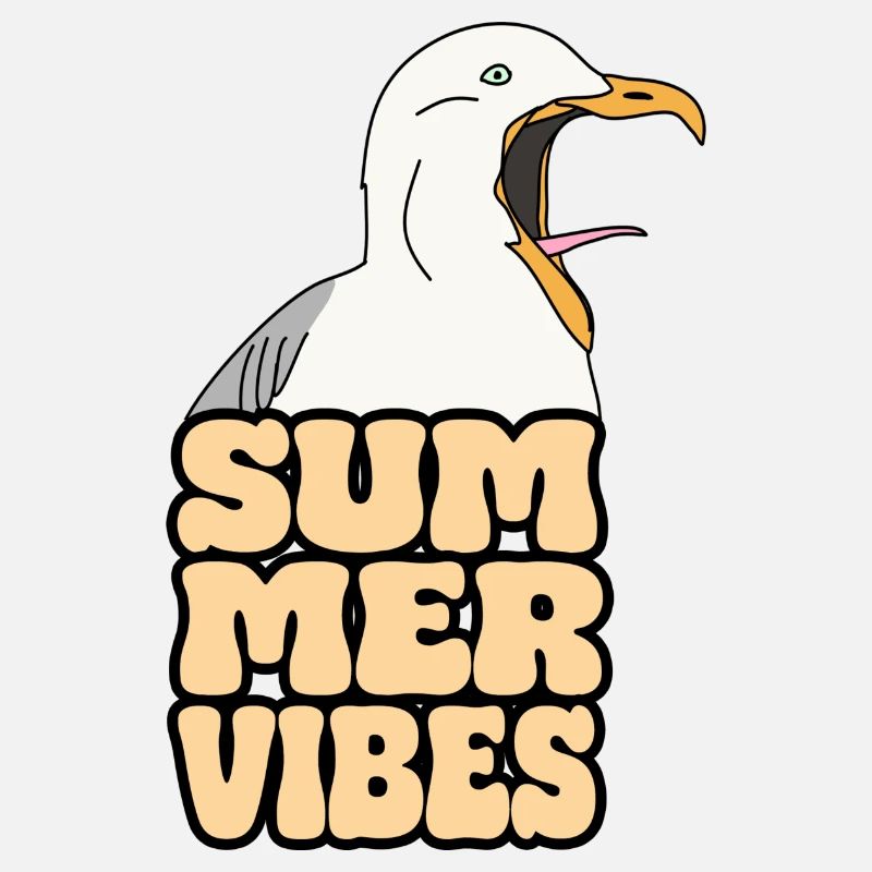 Seagull Crazy Summer Vibes