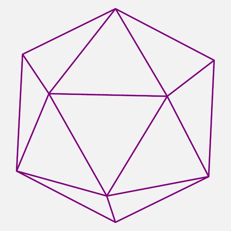 icosaèdre violet