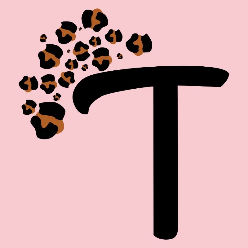 Letter t leopard patterns